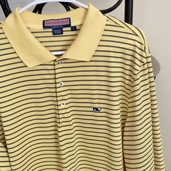 Vineyard Vines Striped Long Sleeve Polo Shirt - Picture 6 of 14